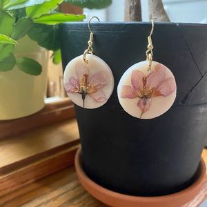 Handmade clay earrings